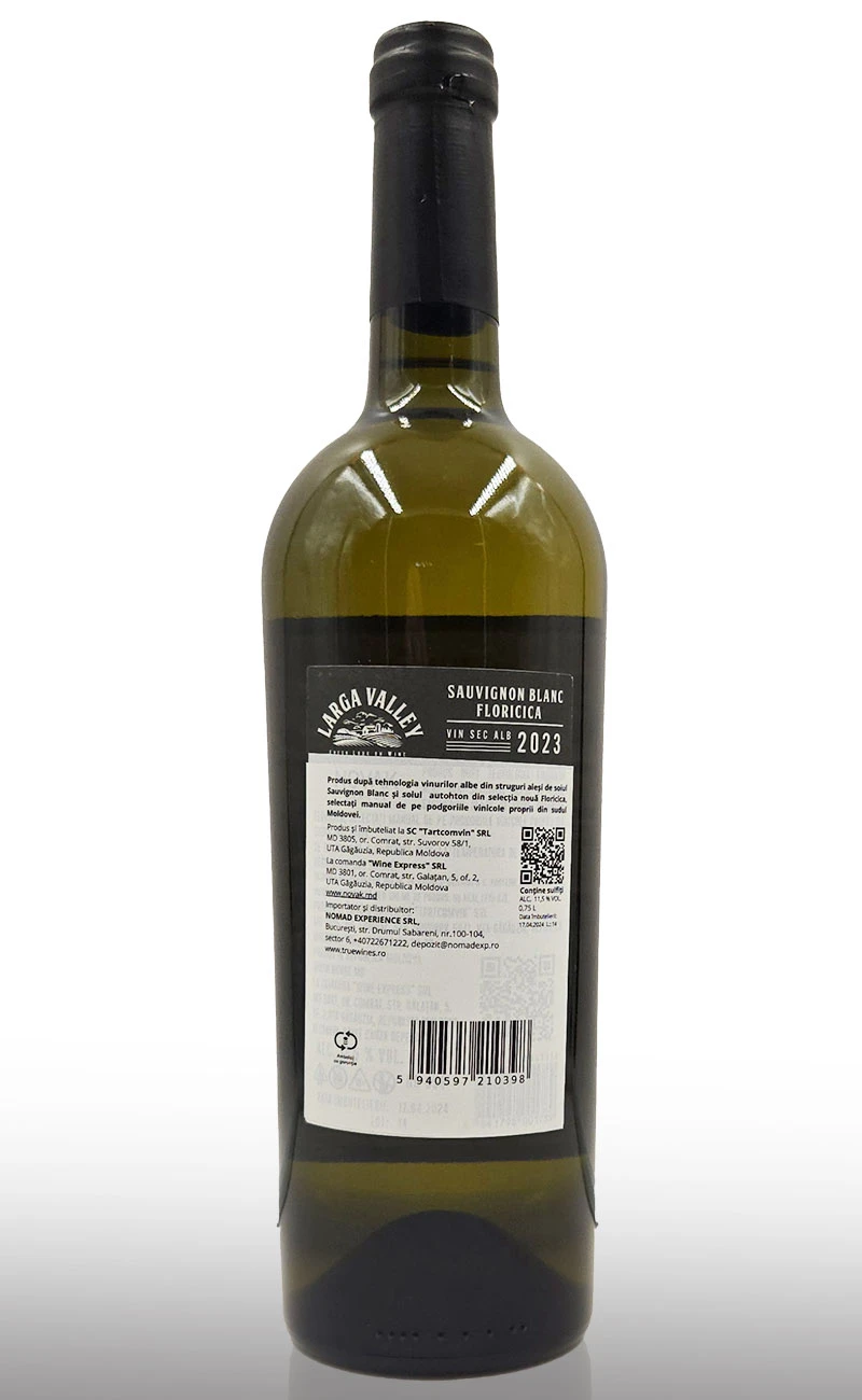 Vin alb sec, Larga Valley Sauvignon Blanc Floricica